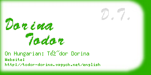 dorina todor business card